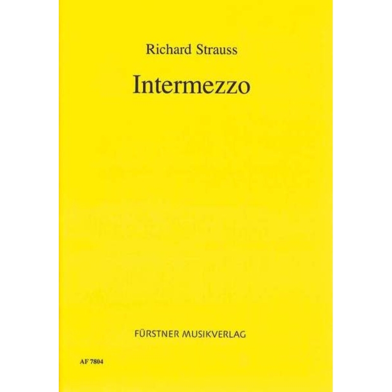 Strauss, Richard - Intermezzo op. 72 