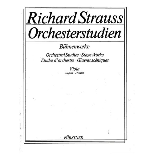 Strauss, Richard - Orchestral Studies: Viola   Band 3