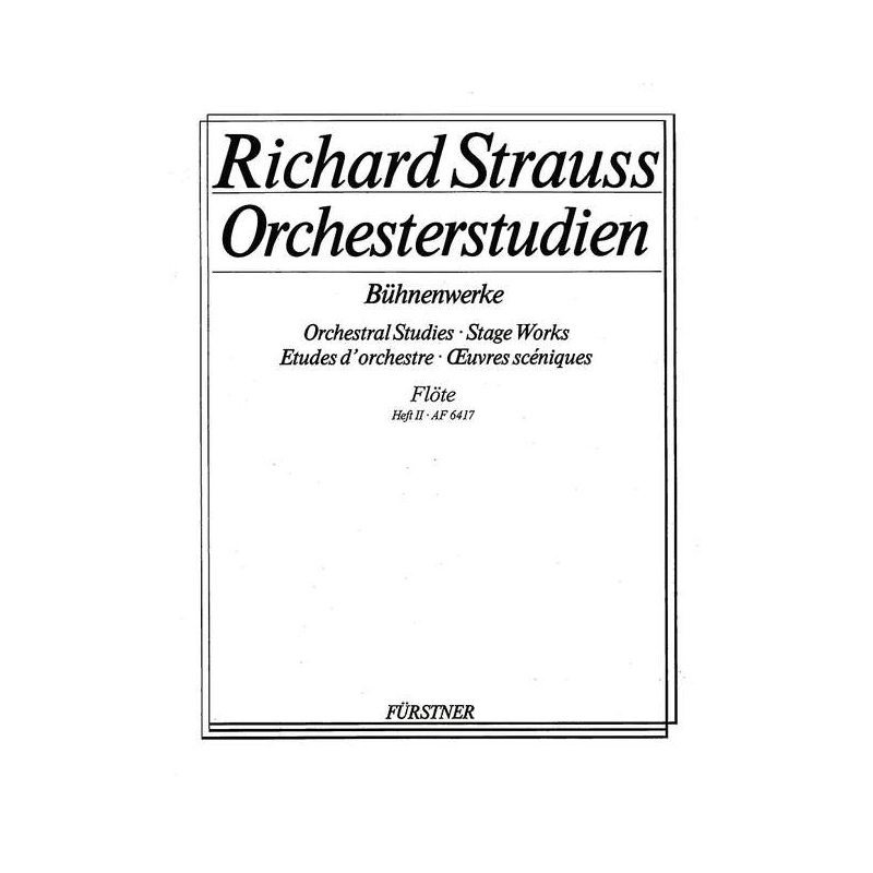 Strauss, Richard - Orchestral Studies Stage Works: Flute Vol. 2