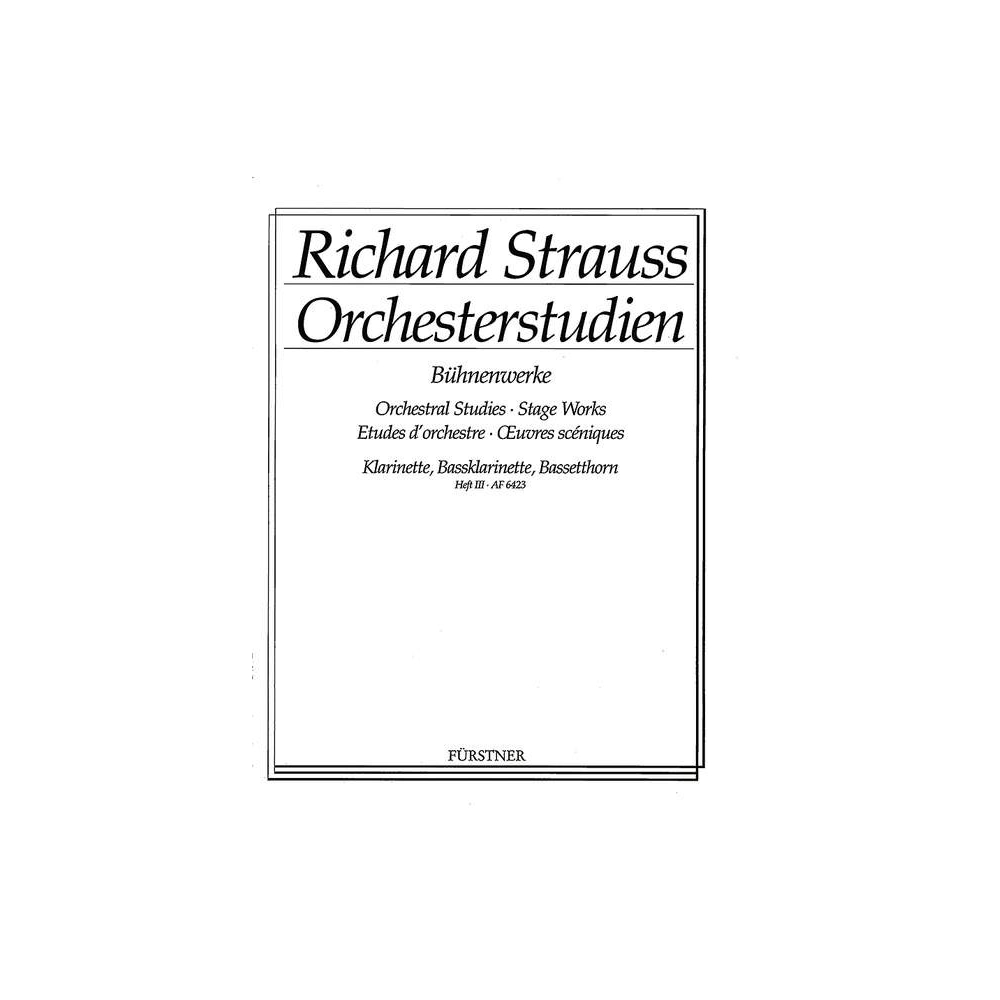 Strauss, Richard - Orchestral Studies Stage Works: Clarinet Vol. 3