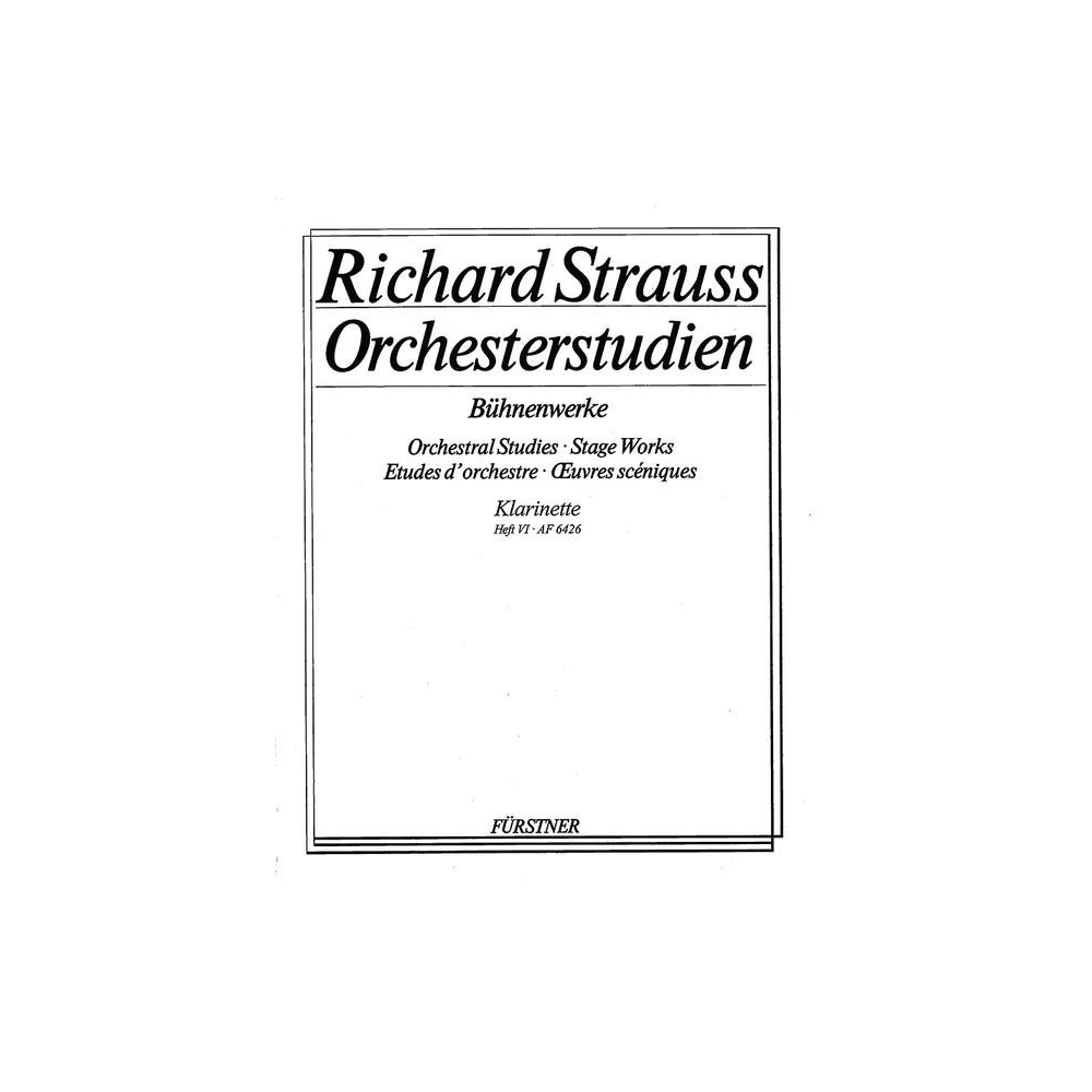Strauss, Richard - Orchestral Studies Stage Works: Clarinet Vol. 6