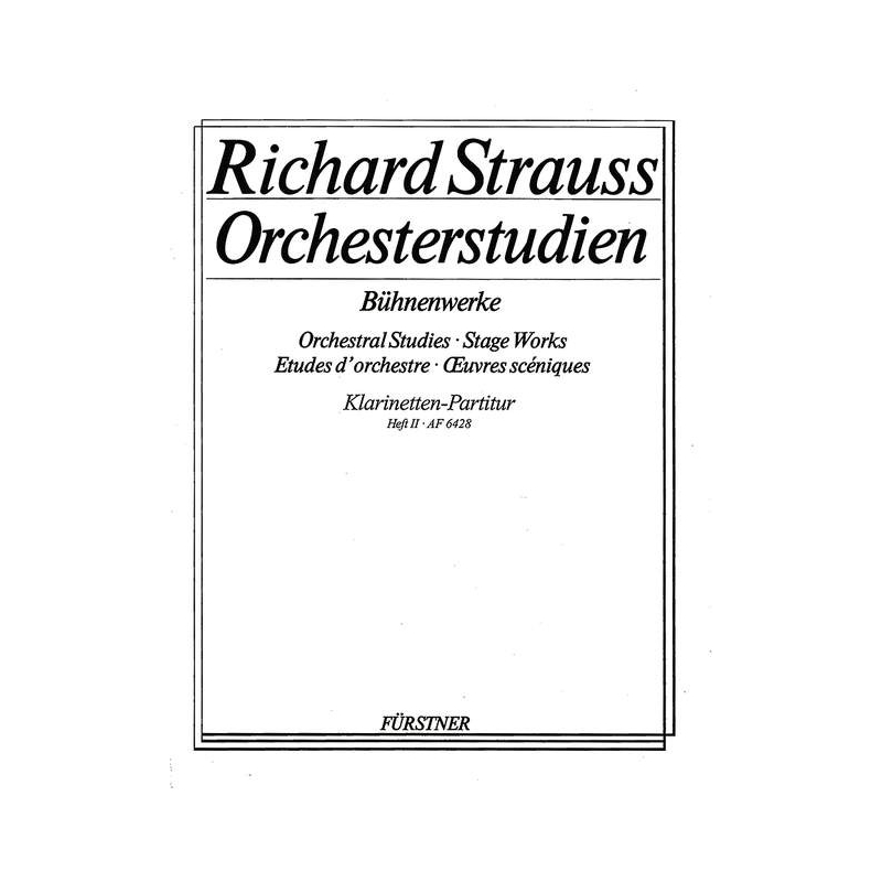 Strauss, Richard - Orchestral Studies Stage Works: Clarinet Vol. 2