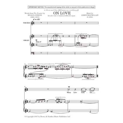 MacMillan, James - On Love 