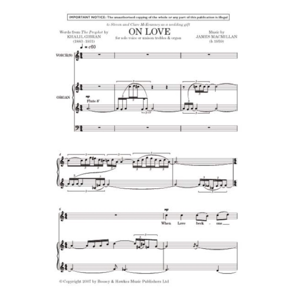 MacMillan, James - On Love 