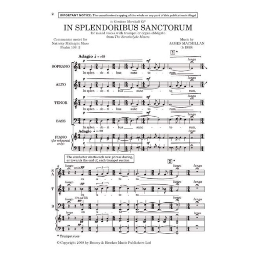 MacMillan, James - In splendoribus sanctorum 