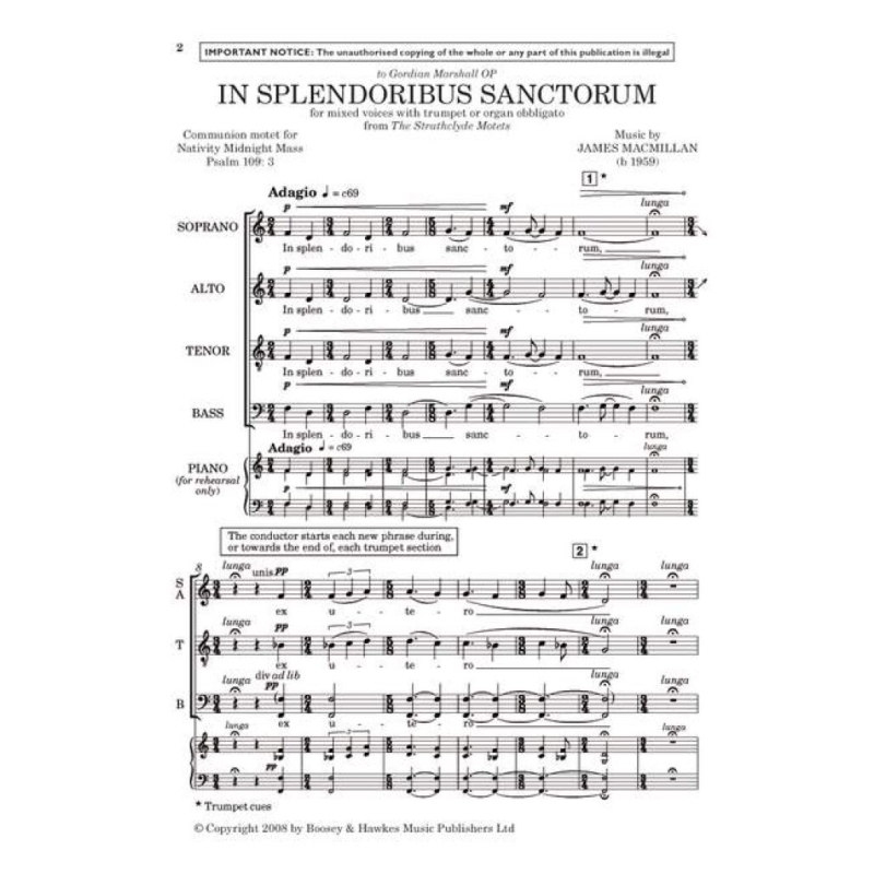MacMillan, James - In splendoribus sanctorum 