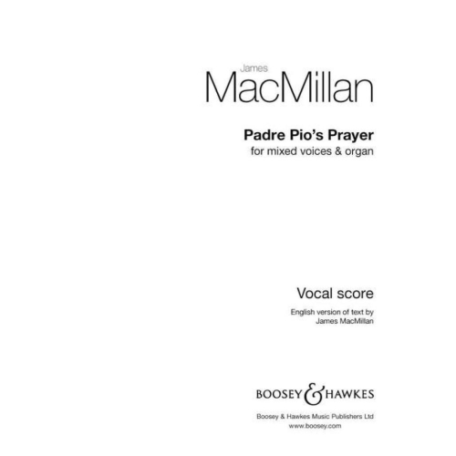 MacMillan, James - Padre Pios Prayer