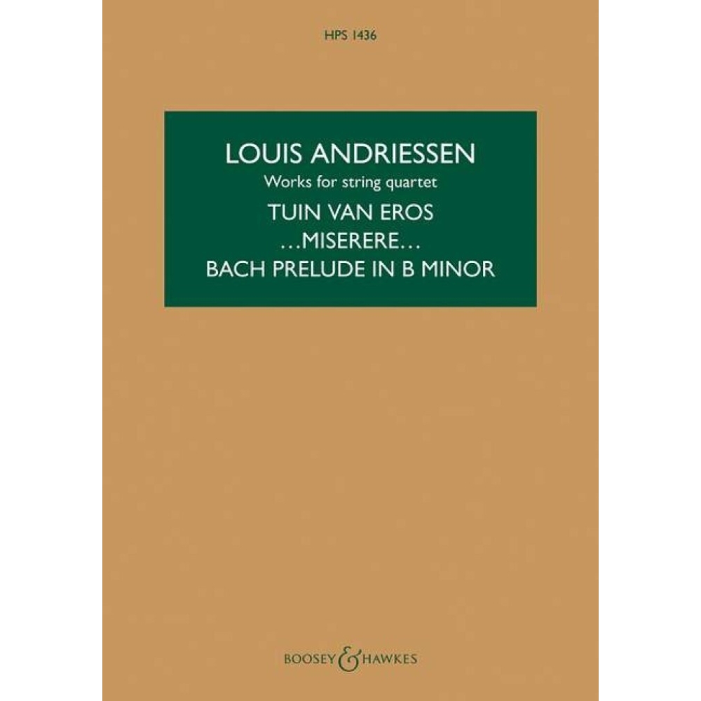 Andriessen, Louis - Works for String Quartet