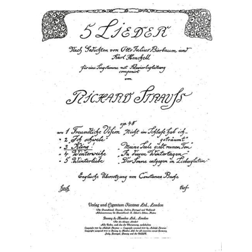 Strauss, Richard - Five...