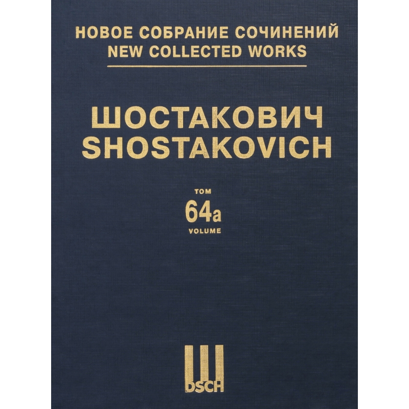 Shostakovich, Dmitri - New Collected Works Vol. 064 A op. 39 Vol. 64 A