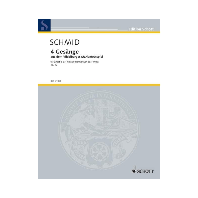 Schmid, Heinrich Kaspar - 4 Gesänge op. 42