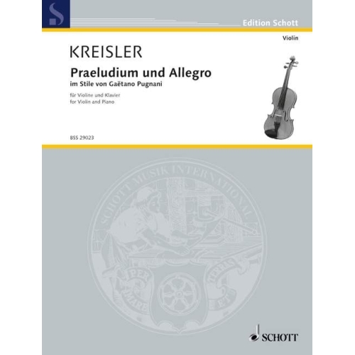 Kreisler, Fritz - Praeludium and Allegro