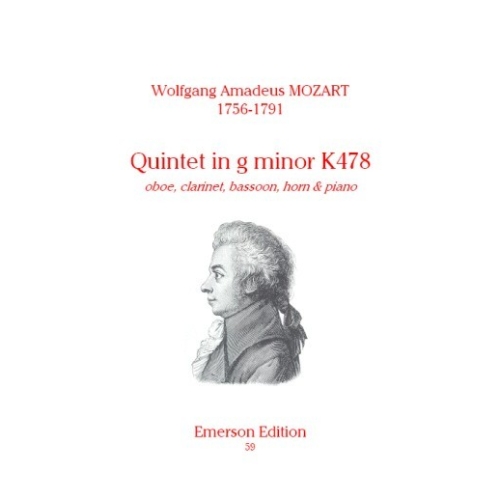 Mozart, W A - Quintet in G minor K478