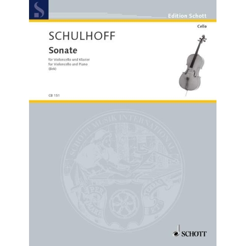 Schulhoff, Erwin - Cello Sonata