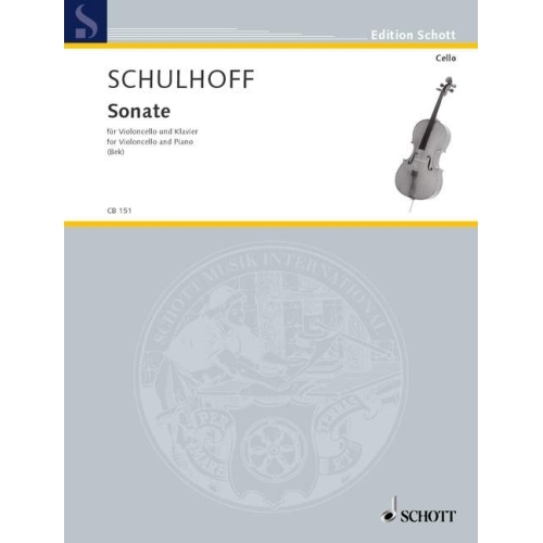 Schulhoff, Erwin - Cello...