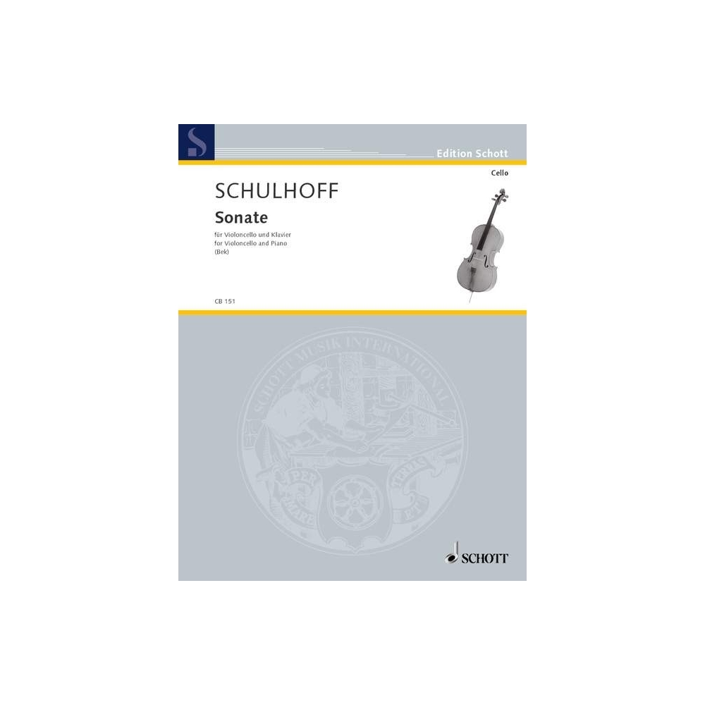 Schulhoff, Erwin - Cello Sonata
