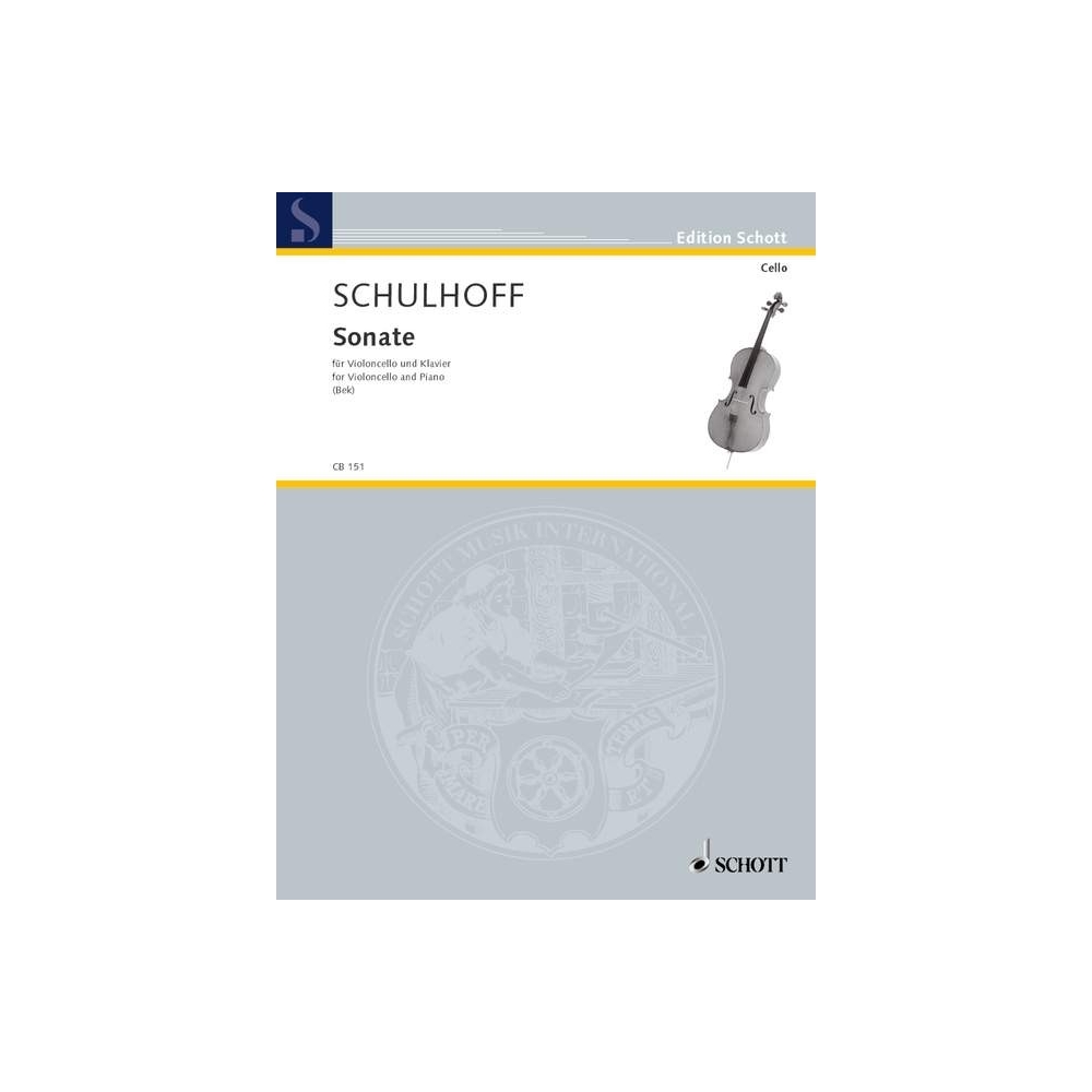 Schulhoff, Erwin - Cello Sonata WV 35 