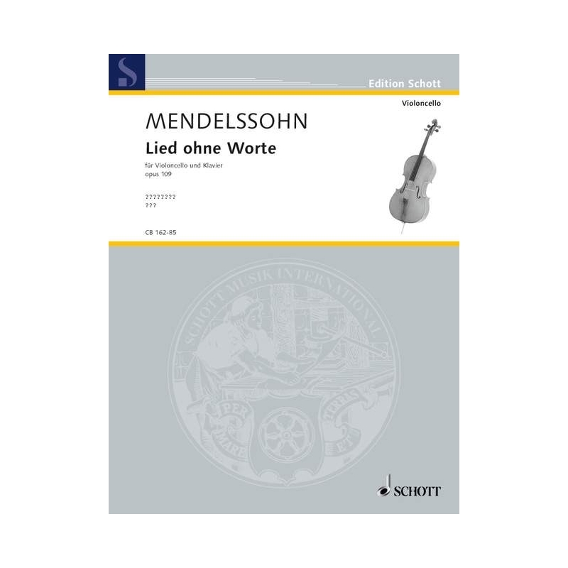 Mendelssohn Bartholdy, Felix - Song without Words op. 109
