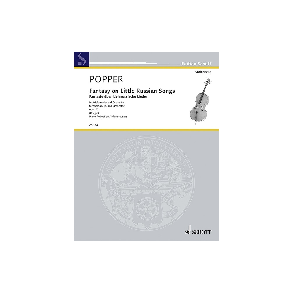 Popper, David - Fantasy on Little Russian Songs op. 43 