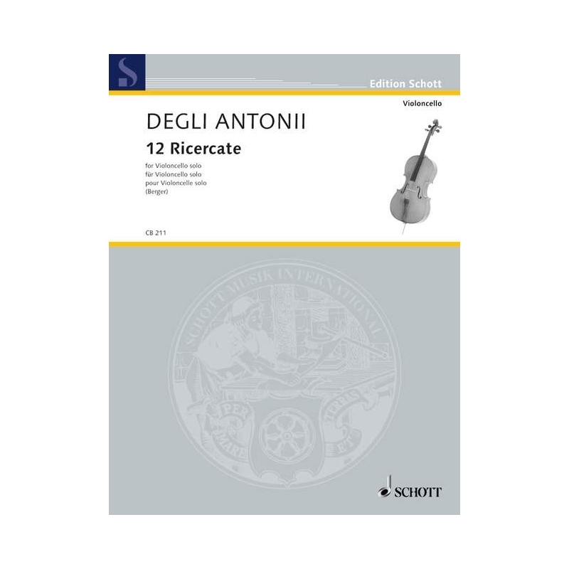 Degli Antonii, Gianbattista - 12 Ricercate