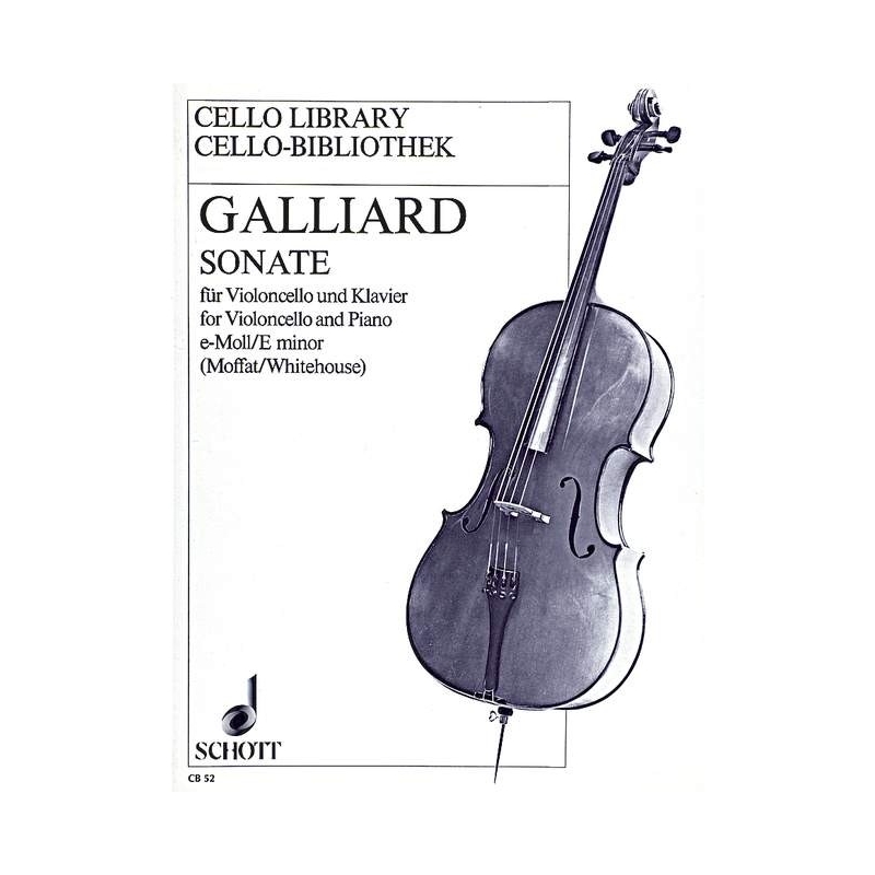 Galliard, Johann Ernst - Sonata E Minor 