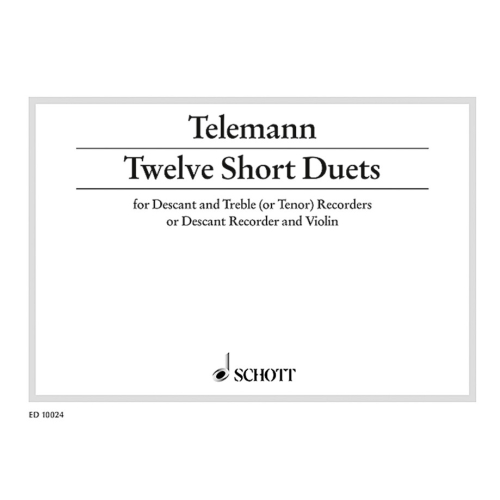 Telemann, Georg Philipp - Twelve Short Duets