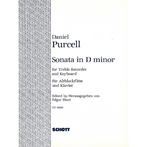Purcell, Daniel - Sonata in D minor