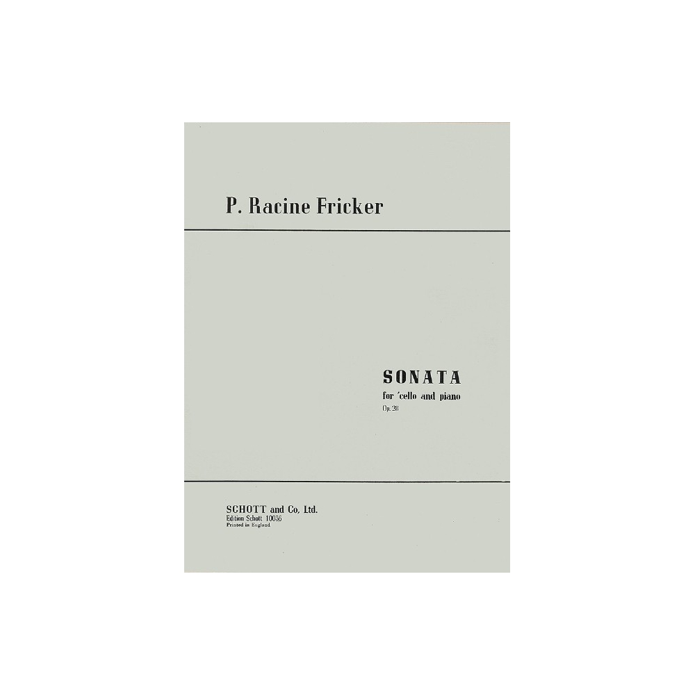 Fricker, Peter Racine - Sonata op. 28 
