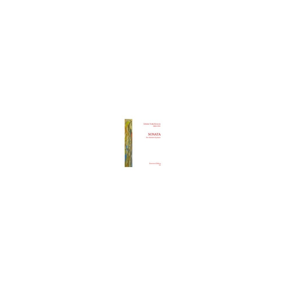 Bowen, York - Clarinet Sonata op.109 
