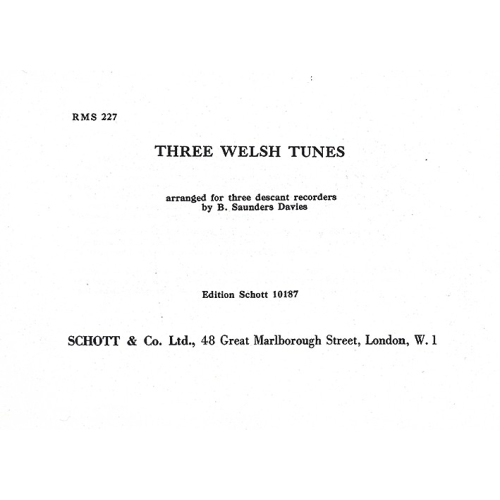 3 Welsh Tunes