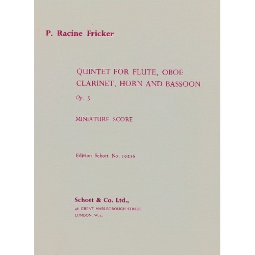 Fricker, Peter Racine -...