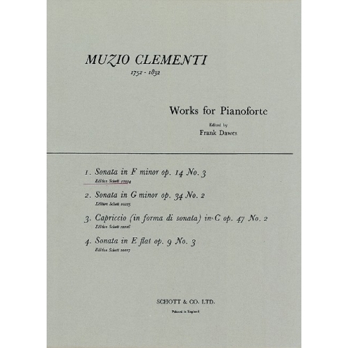 Clementi, Muzio - Sonata F Minor op. 14/3