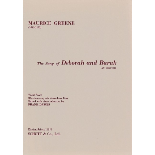 Greene, Maurice - Song of...