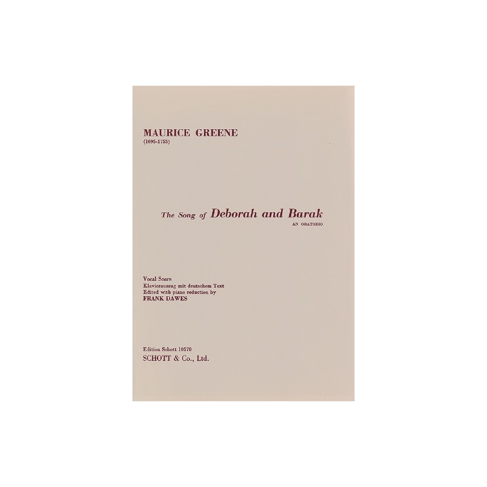 Greene, Maurice - Song of Deborah/Barak 