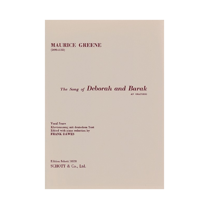 Greene, Maurice - Song of Deborah/Barak 