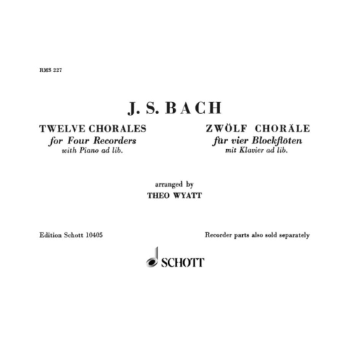 Bach, J.S - 12 Chorales 