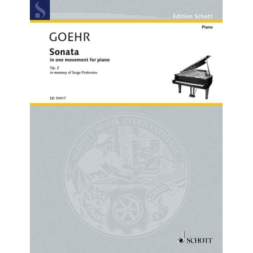 Goehr, Alexander - Sonata...