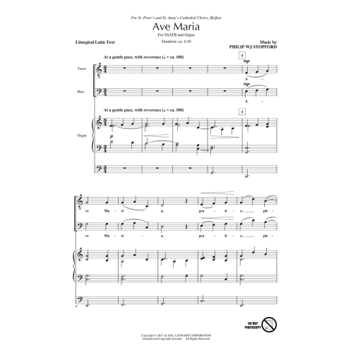 Stopford, Philip W. J. - Ave Maria
