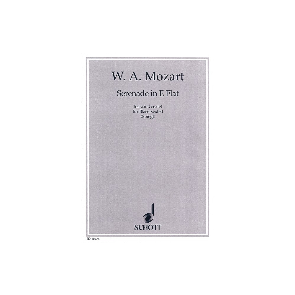 Mozart, Wolfgang Amadeus - Serenade in E flat Major KV 375 