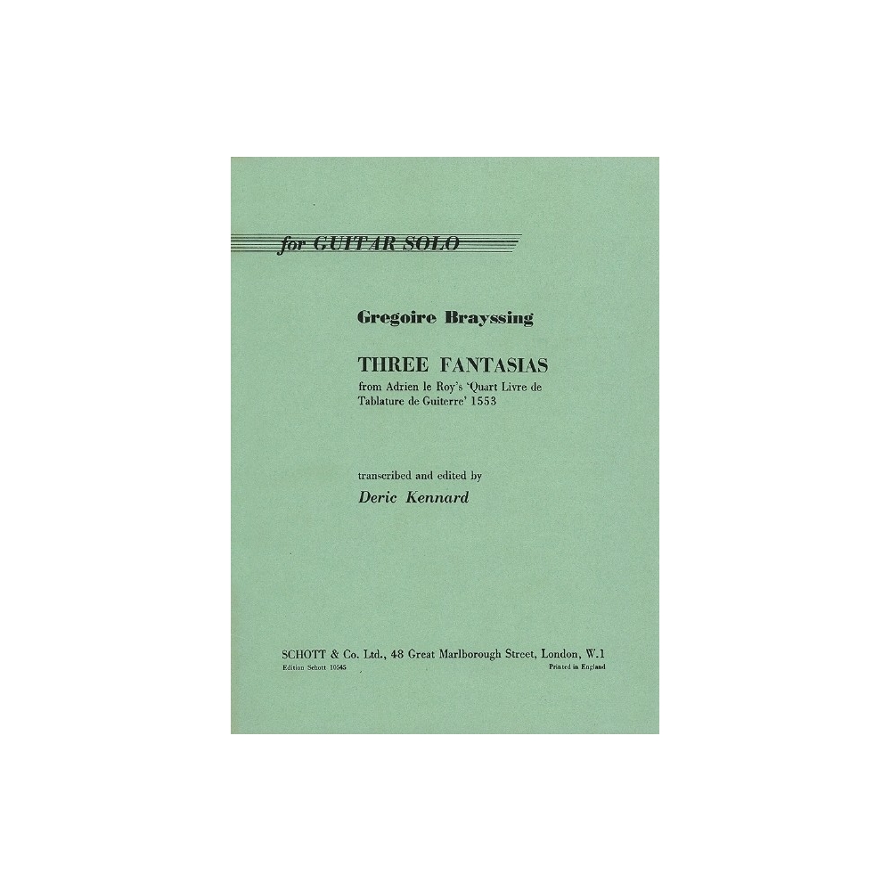 Brayssing, Grégoire - Three Fantasias 