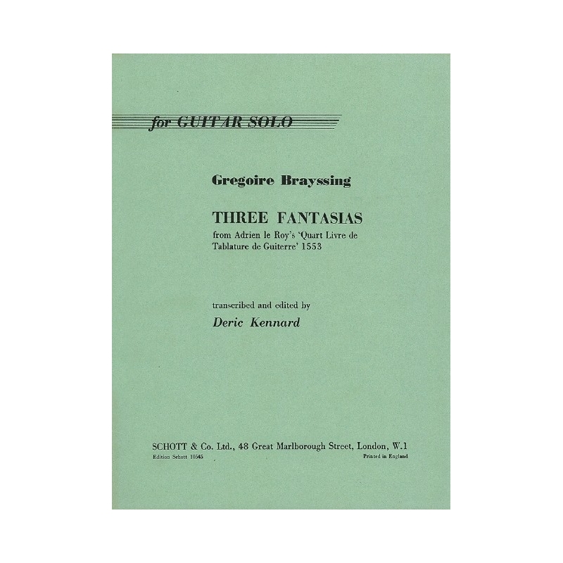 Brayssing, Grégoire - Three Fantasias 