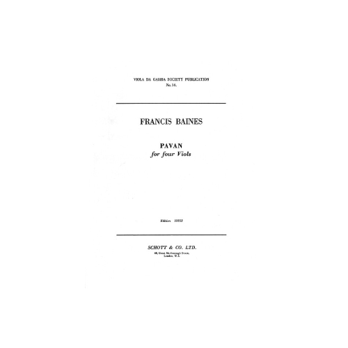 Baines, Francis - Pavan 
