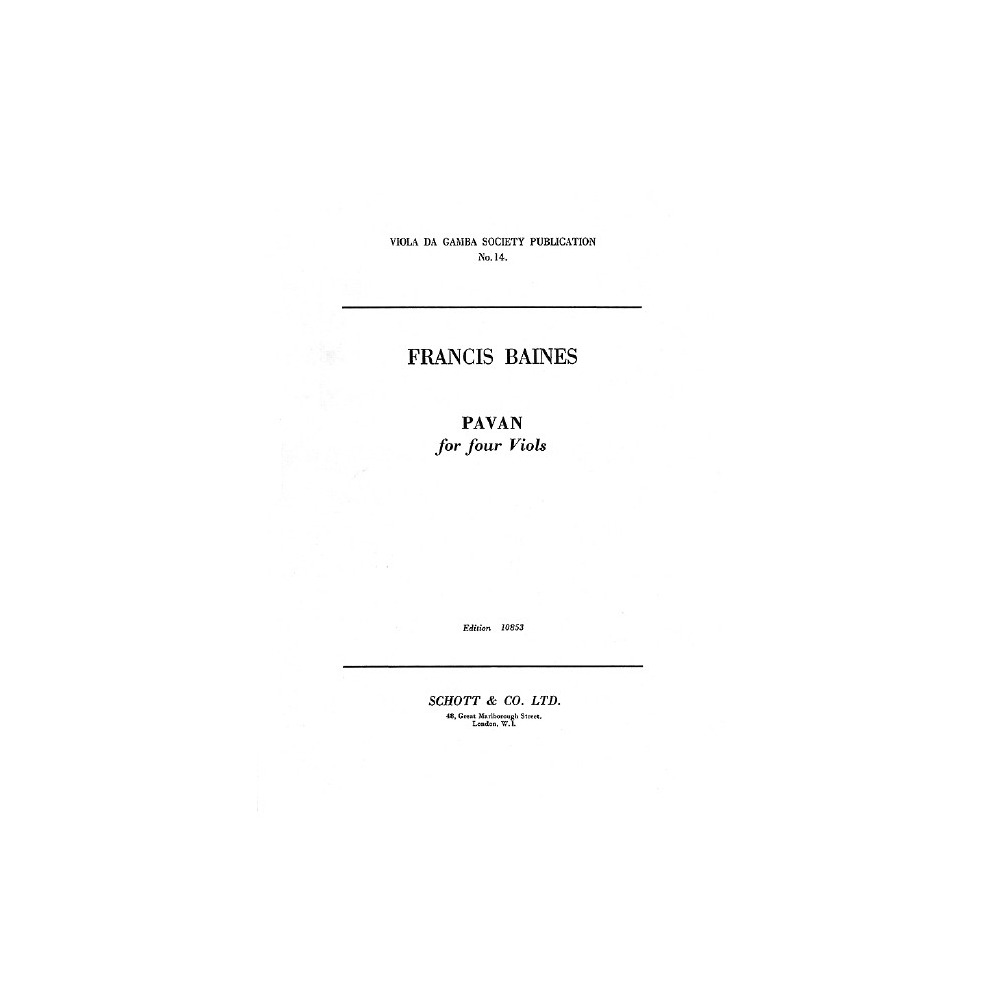 Baines, Francis - Pavan 