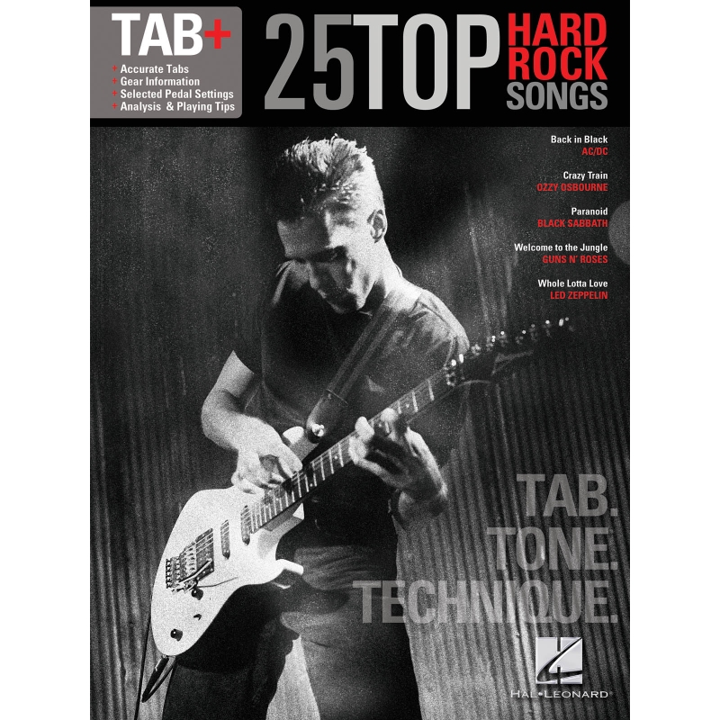25 Top Hard Rock Songs - Tab. Tone. Technique.