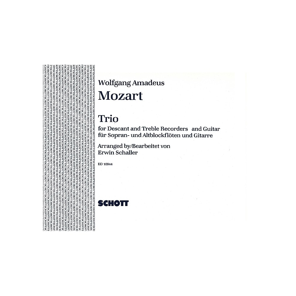 Mozart, Wolfgang Amadeus - Trio 