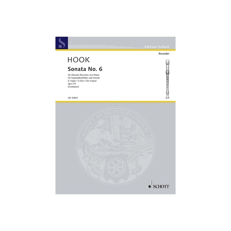 Hook, James - Sonata No 6