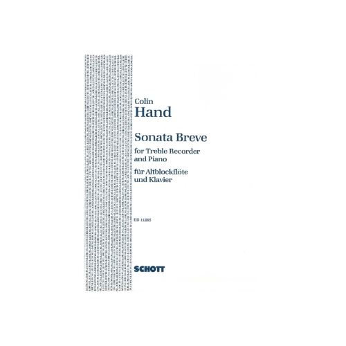 Hand, Colin - Sonata breve 