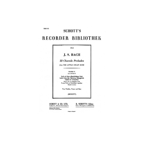 Bach, J.S - 22 Chorale...