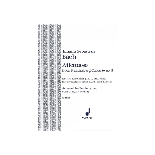 Bach, Johann Sebastian - Affettuoso A minor  BWV 1050