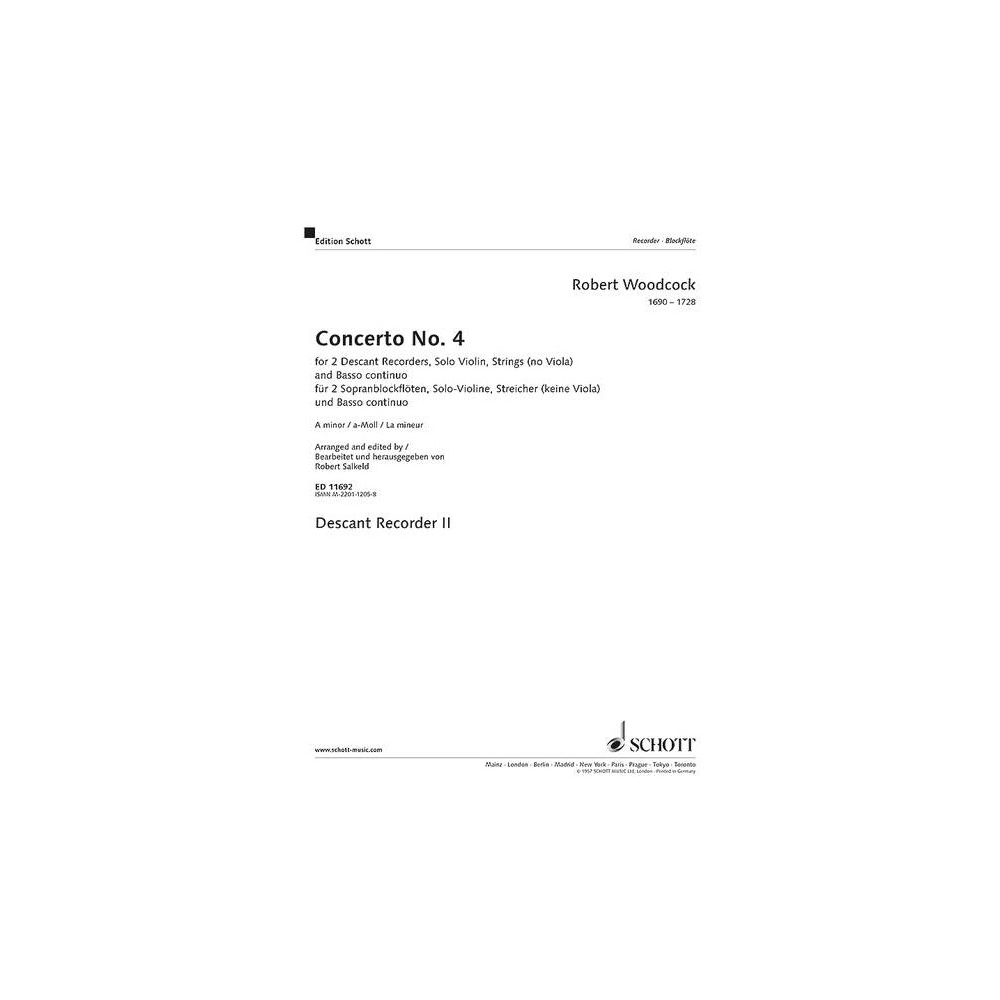 Woodcock, Robert - Concerto No. 4 A minor 